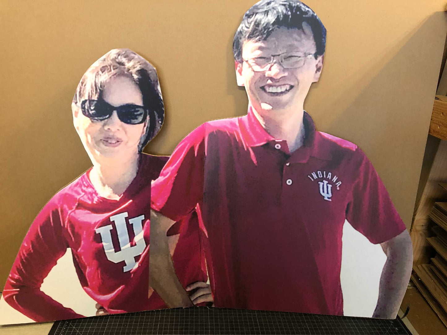 36" 2-Person Waist-Up Cutout (2pcs)