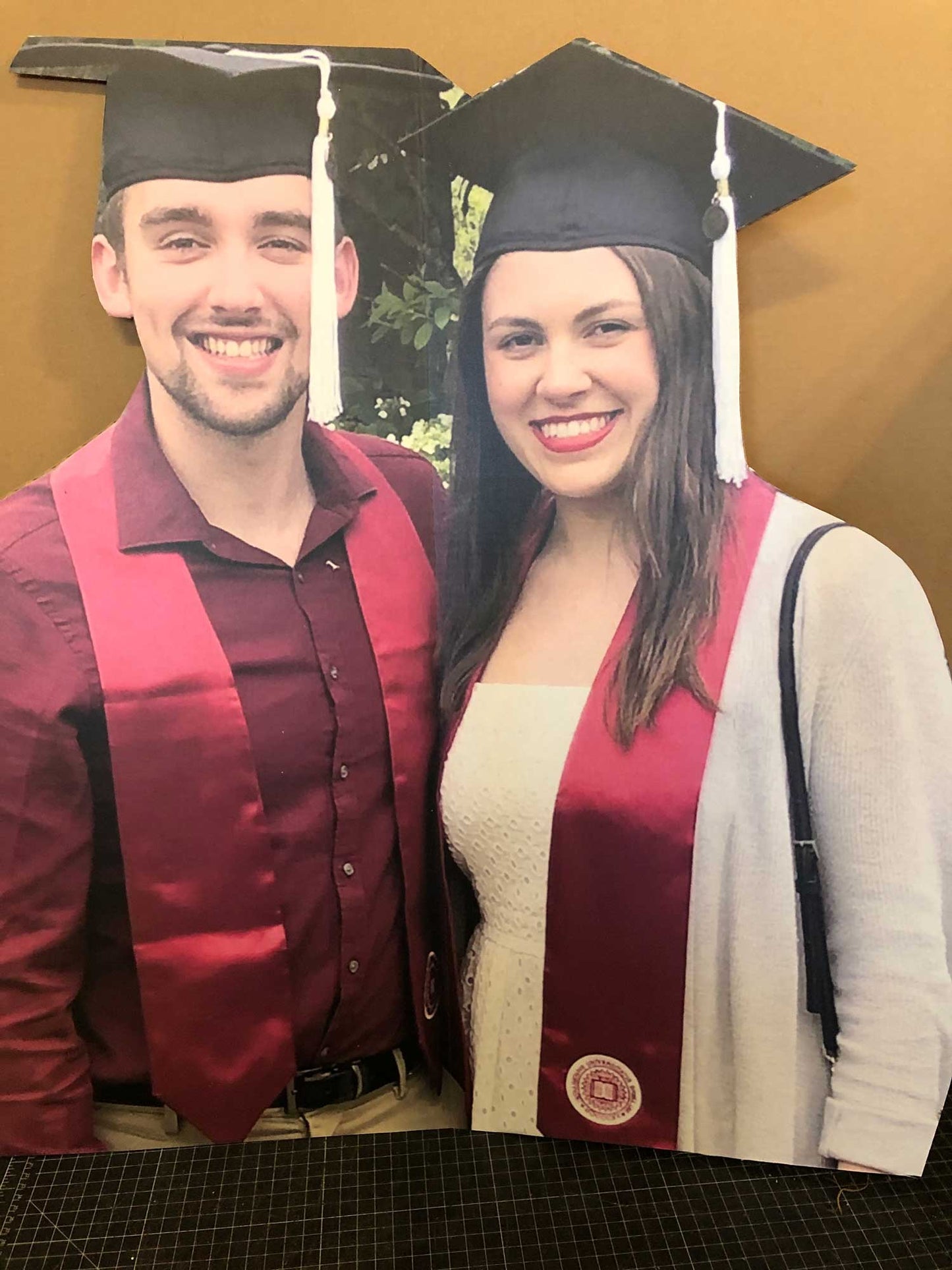 36" 2-Person Waist-Up Cutout (2pcs)