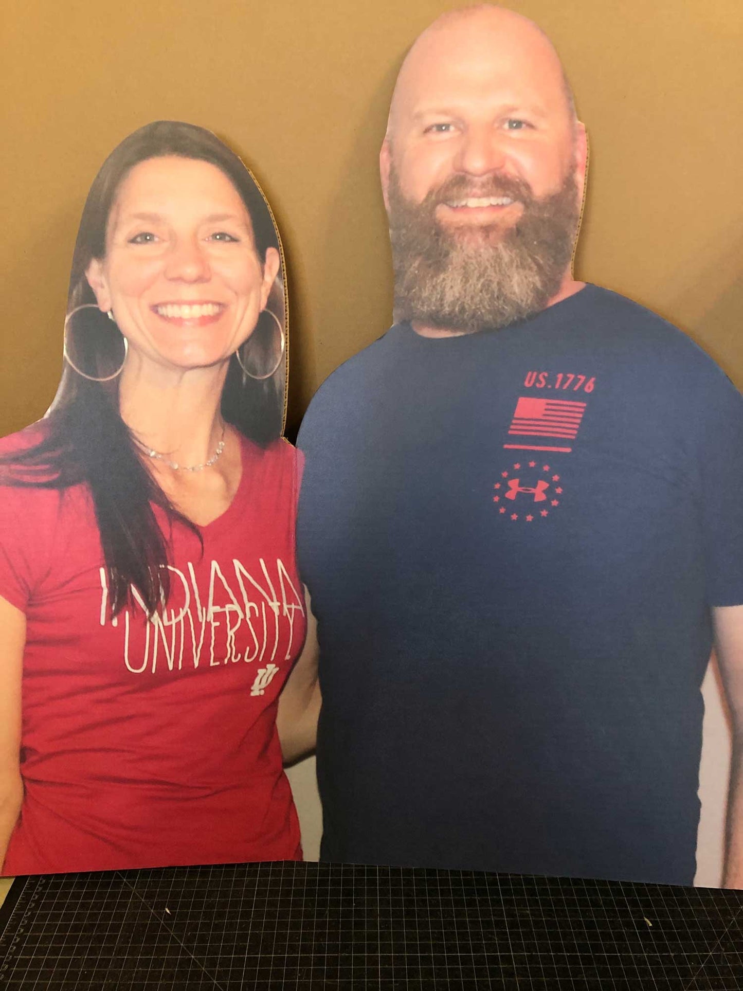 36" 2-Person Waist-Up Cutout (2pcs)