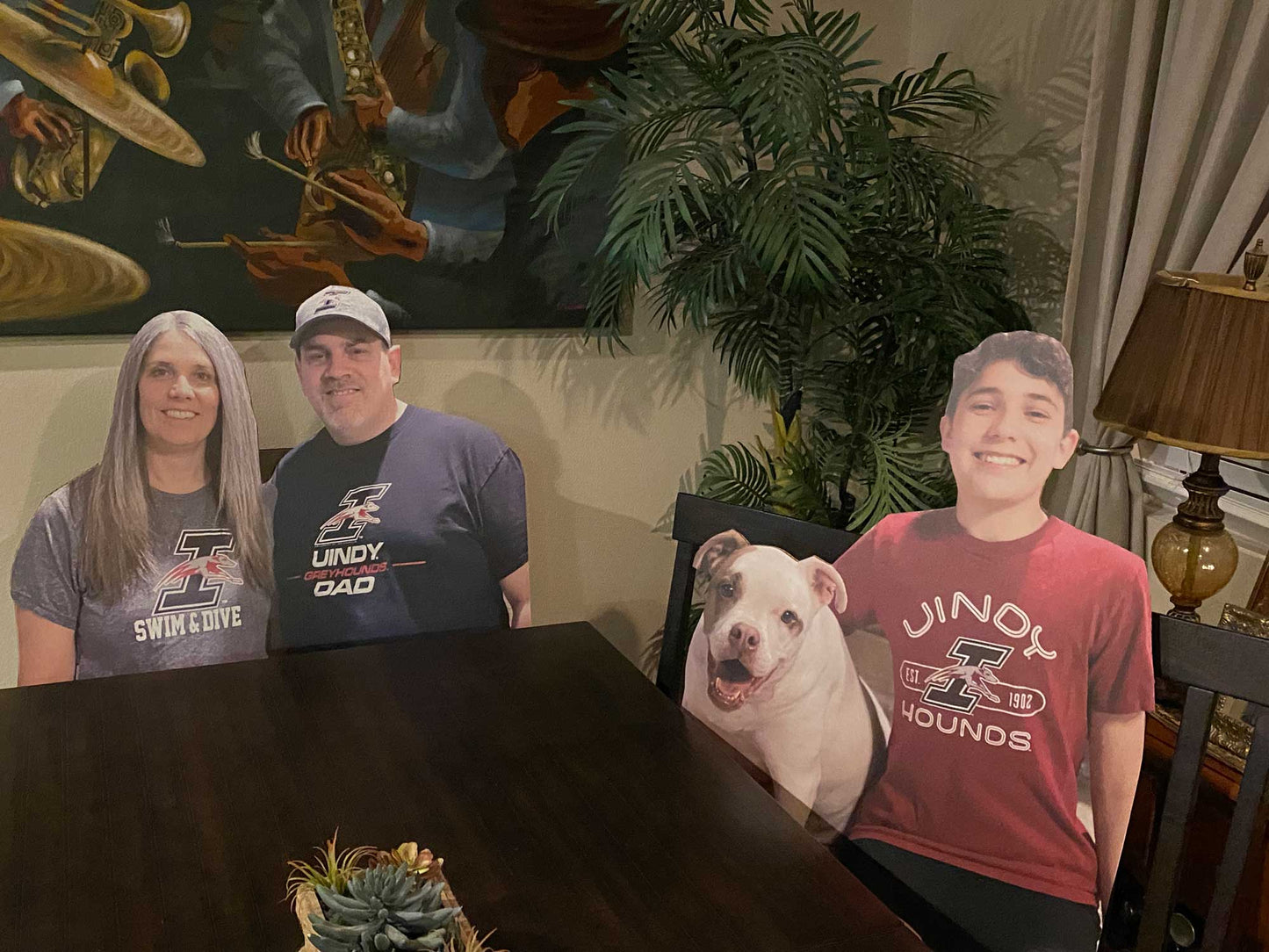 36" 2-Person Waist-Up Cutout (2pcs)