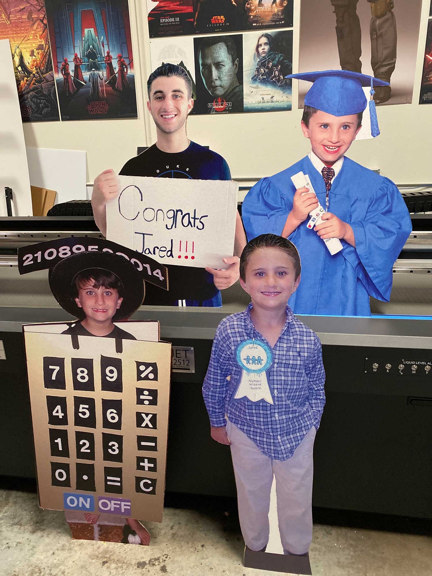 36" Waist-Up Cutout (1pcs)