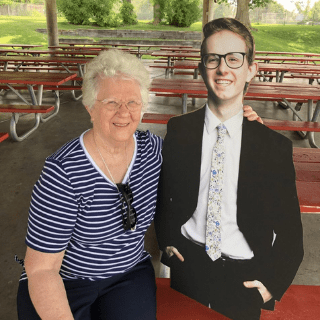 36" Waist-Up Cutout (1pcs)