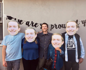 Party/Grad Value Pack #1 <br> 6 Pack - 12"x18"  <br> 1 - 24" Big Head