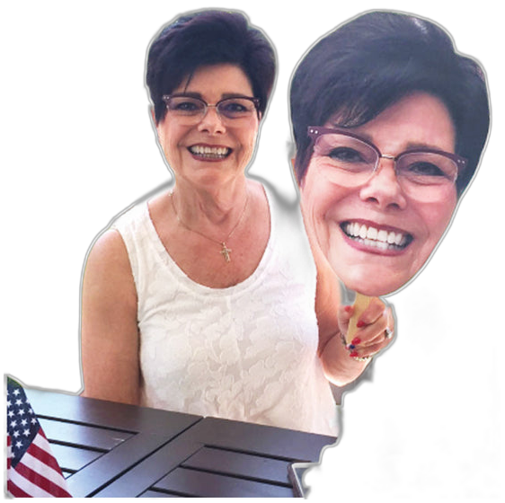 Big head cutout