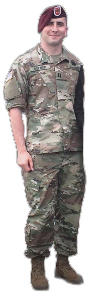 Life-size soldier cutout