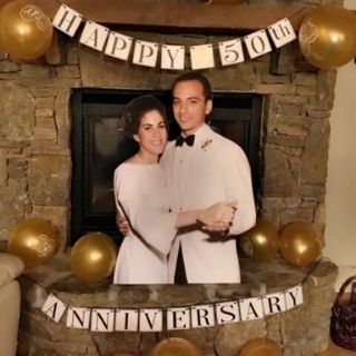 Anniversary waist-up cutout